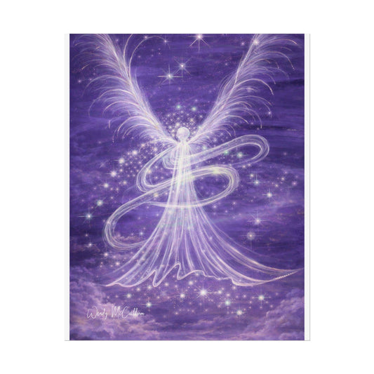 Archangel Zadkiel – Abstract Angel Fine Art Print Compassion, Forgiveness, Transformation