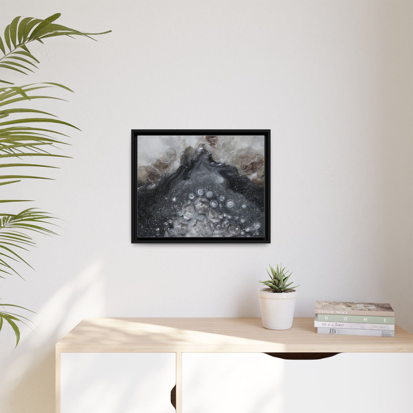 Grey Moonstone Framed Print - Elegance