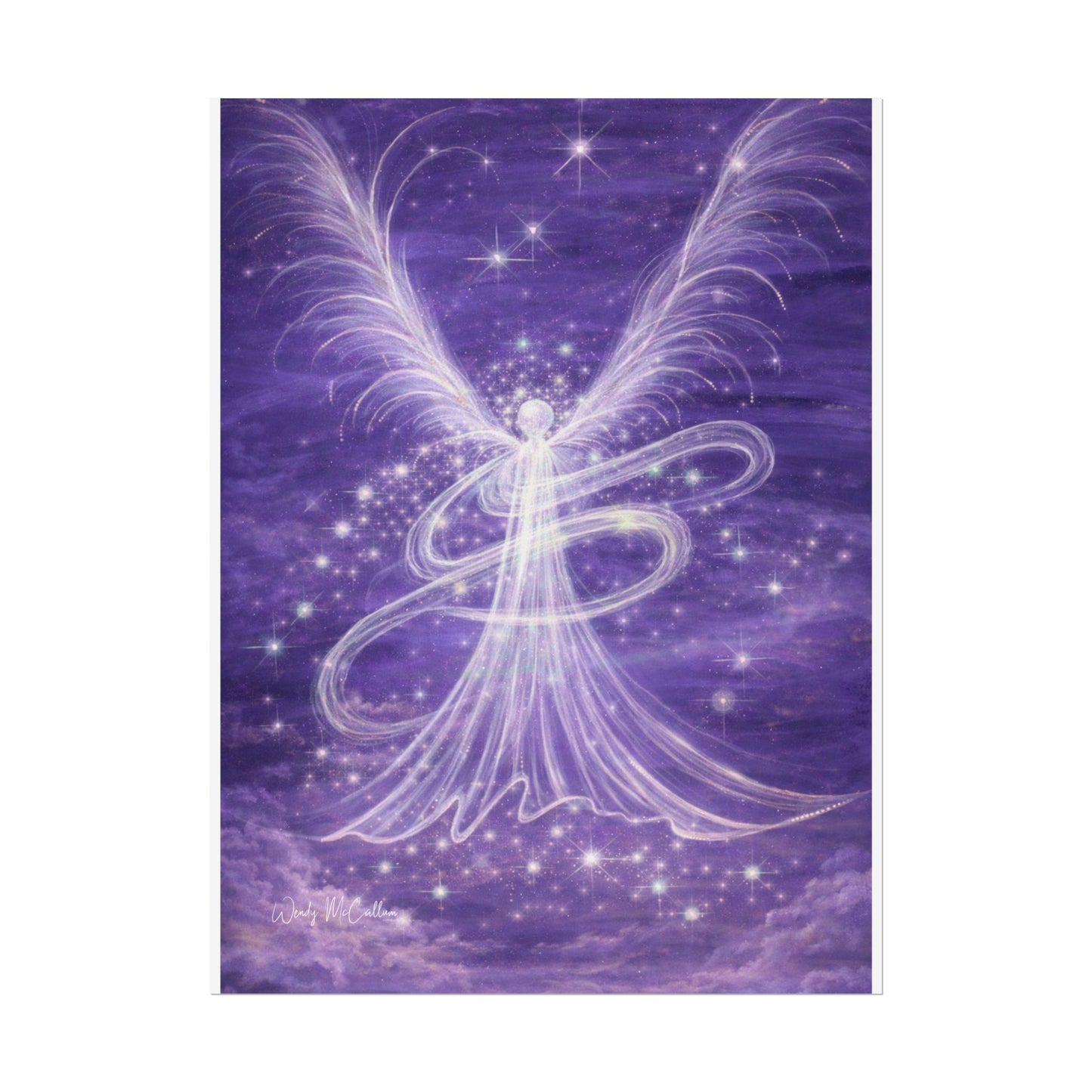Archangel Zadkiel – Abstract Angel Fine Art Print Compassion, Forgiveness, Transformation