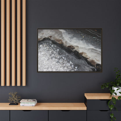 Grey Moonstone Framed Print - Opulence