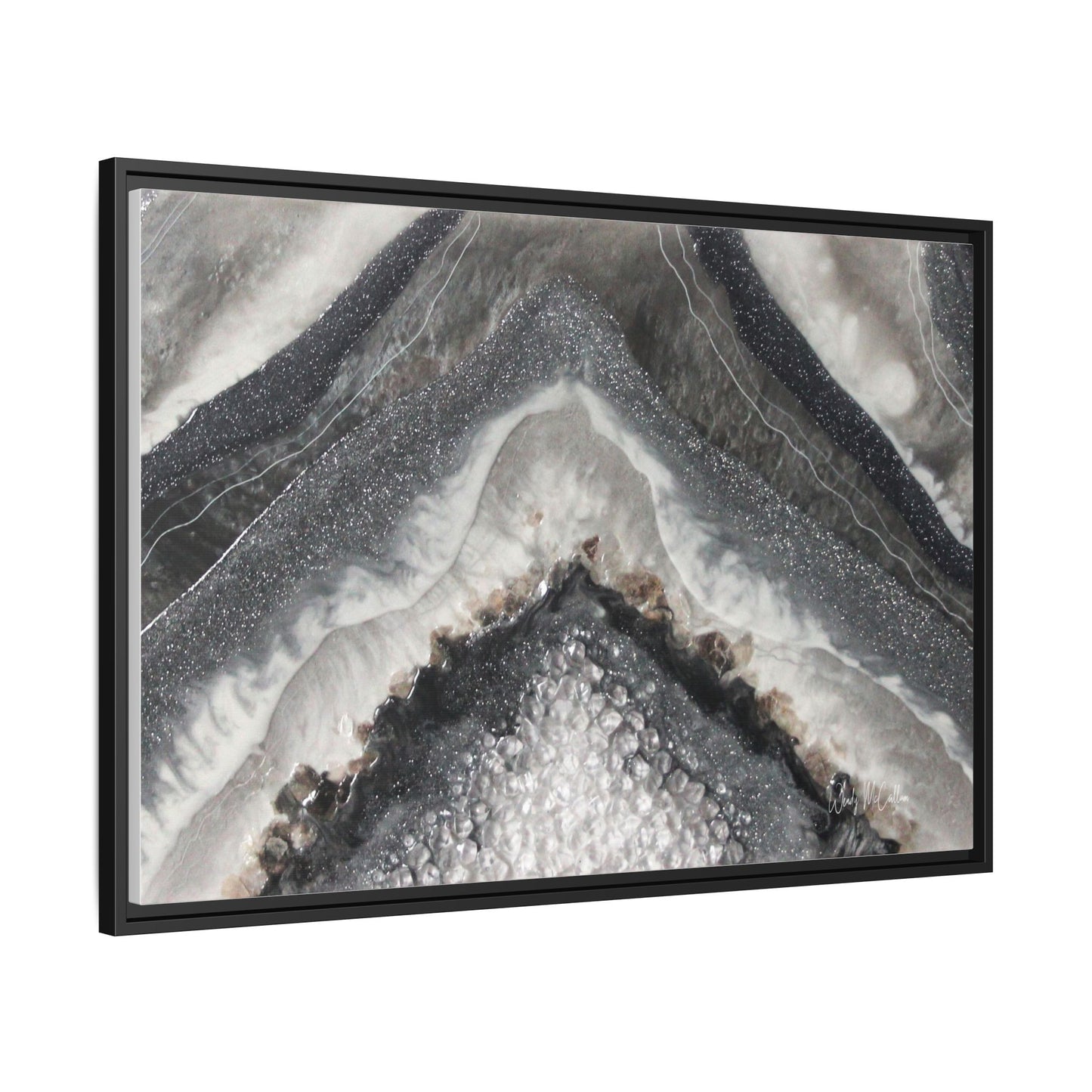 Grey Moonstone Framed Print - Splendour