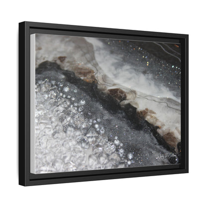 Grey Moonstone Framed Print - Opulence