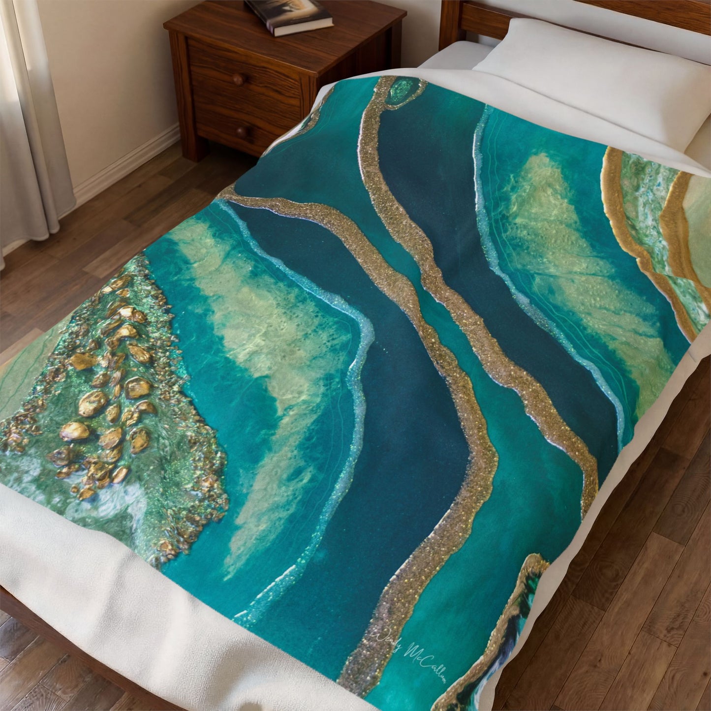 Dioptase Splendour - Velveteen Plush Blanket
