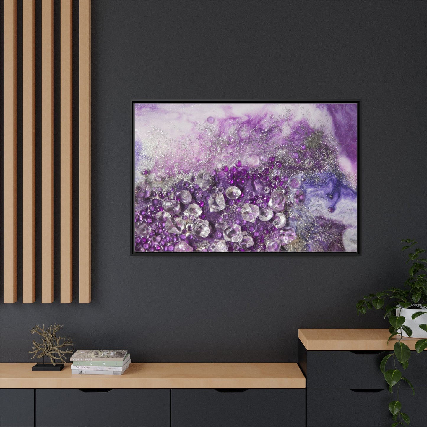 Amethyst Dreams Framed Print - Elegance
