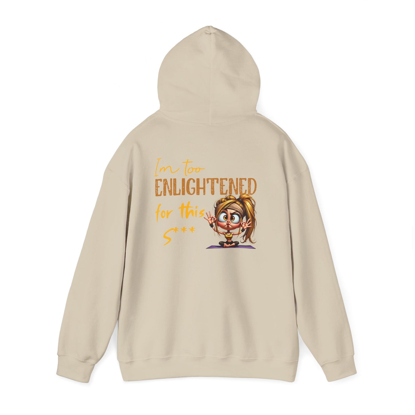 Too Enlightened for This Sh*t – Yoga Girl Meditation Hoodie