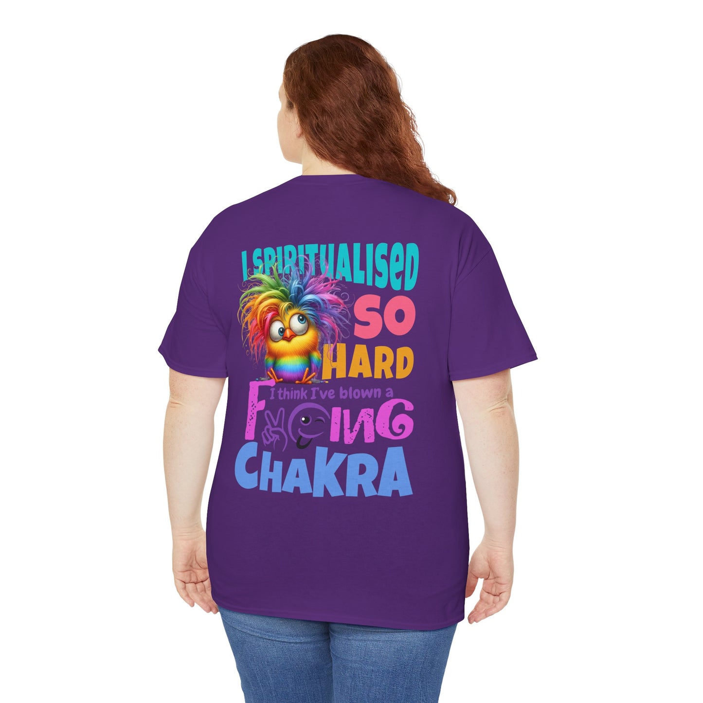 I Spiritualised Too Hard… I Think I’ve Blown a Chakra – Funny Rainbow Chick T-Shirt