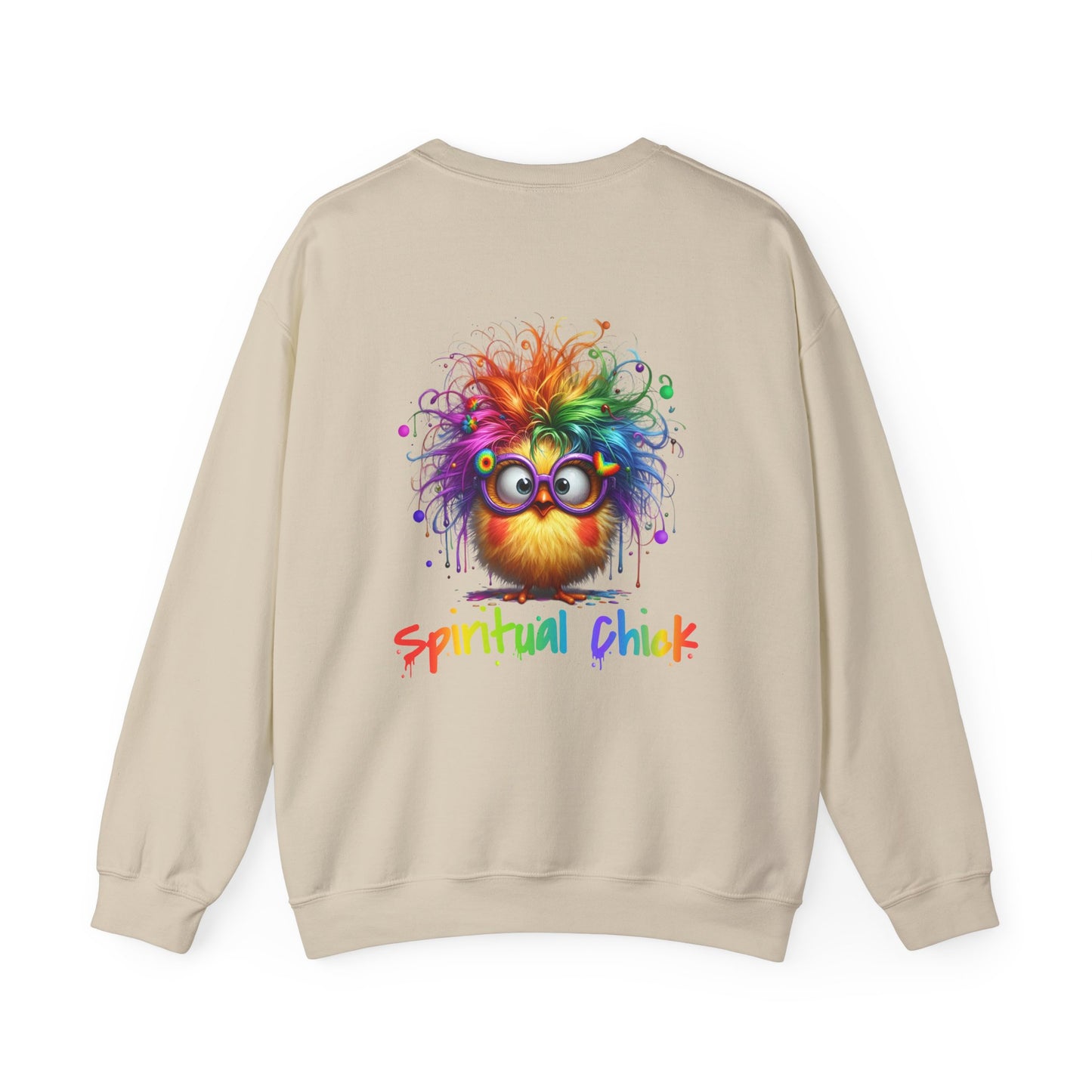 Spiritual Chick – Cute High-Vibe Rainbow Sweatshirt