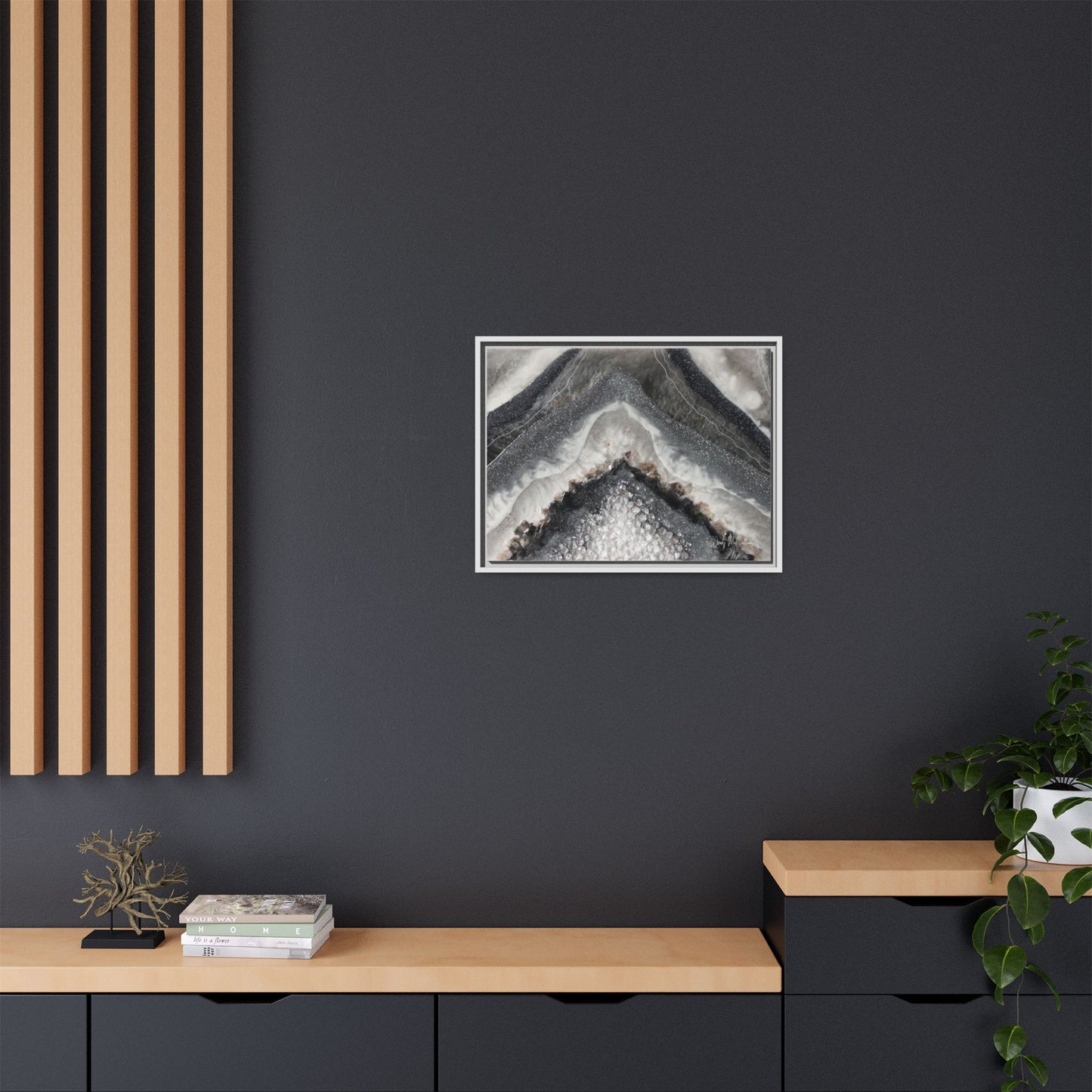 Grey Moonstone Framed Print - Splendour