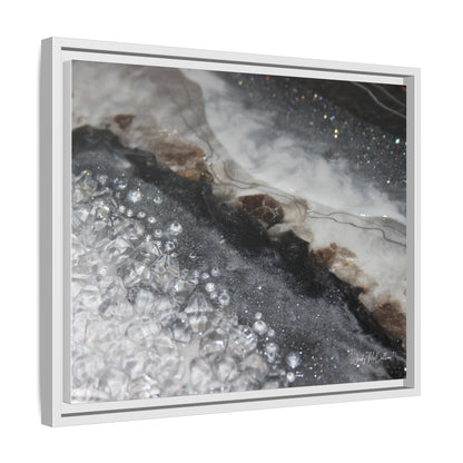 Grey Moonstone Framed Print - Opulence