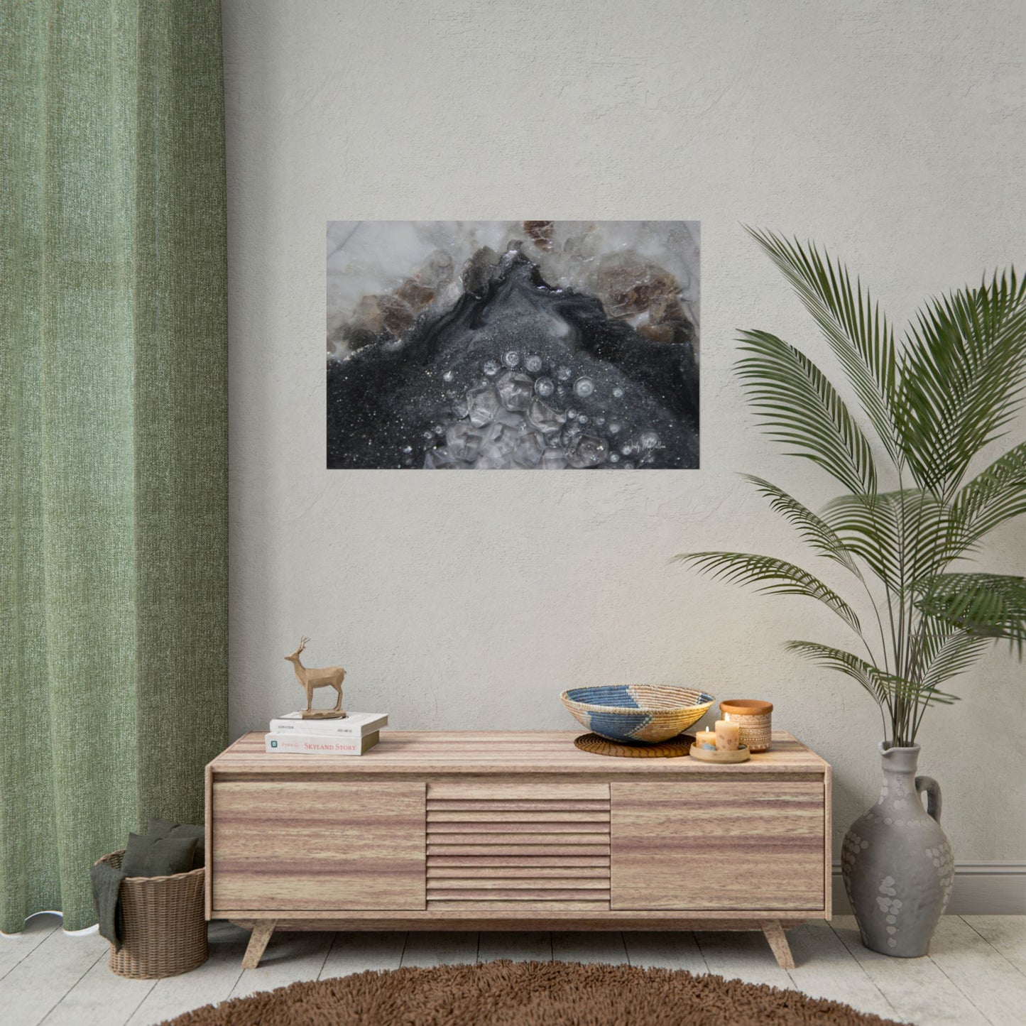 Grey Moonstone Fine Art Print - Elegance