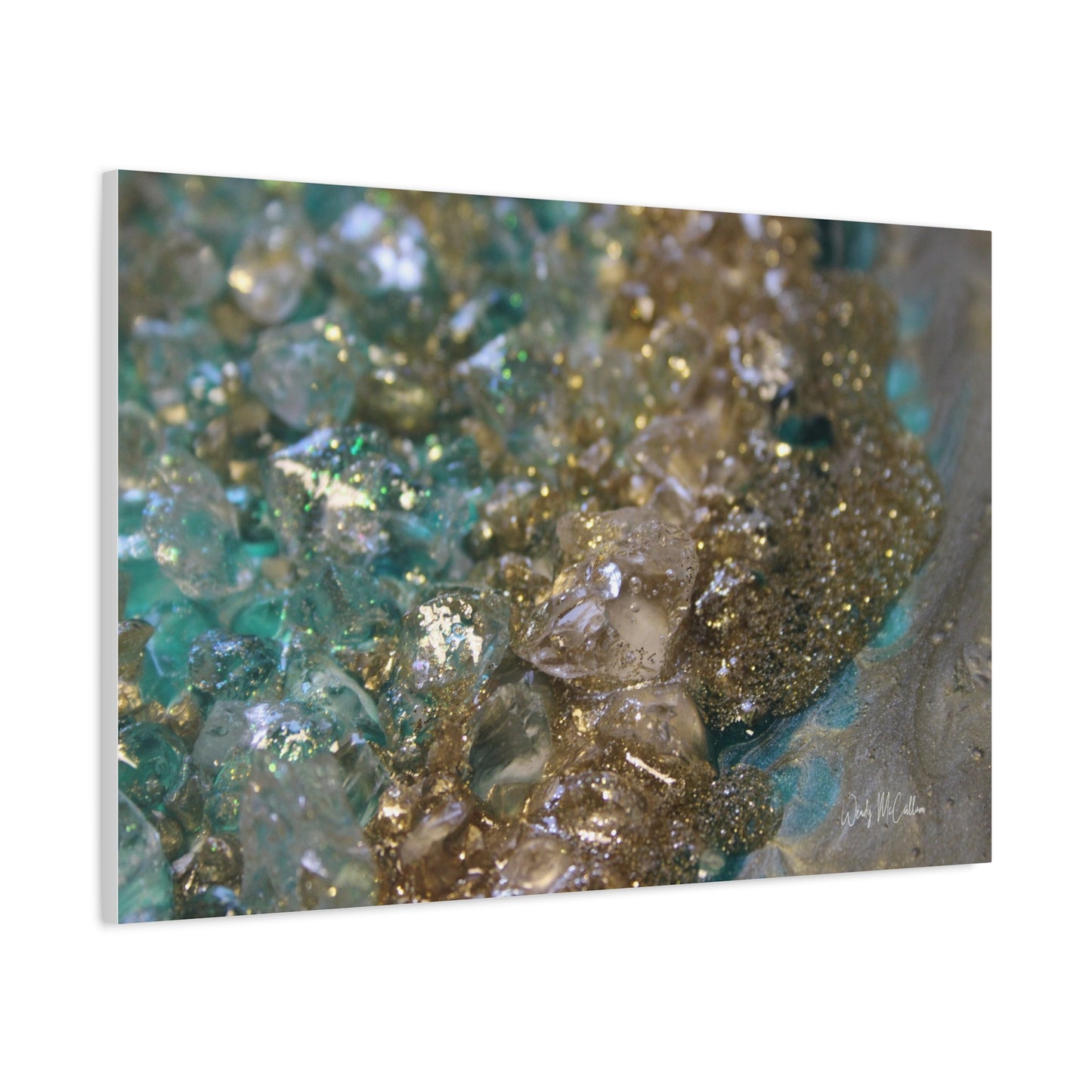 Dioptase Canvas Wall Art - Opulence