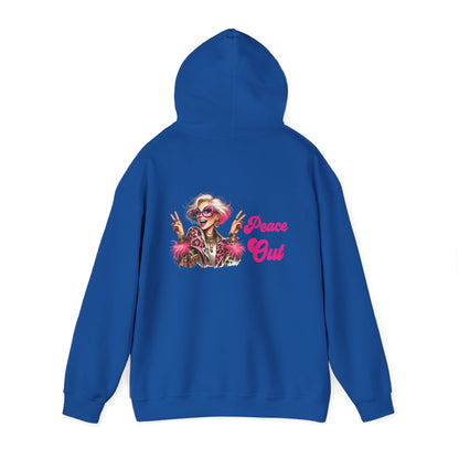Peace Out – Glam Confidence Woman in Her Prime Hoodie