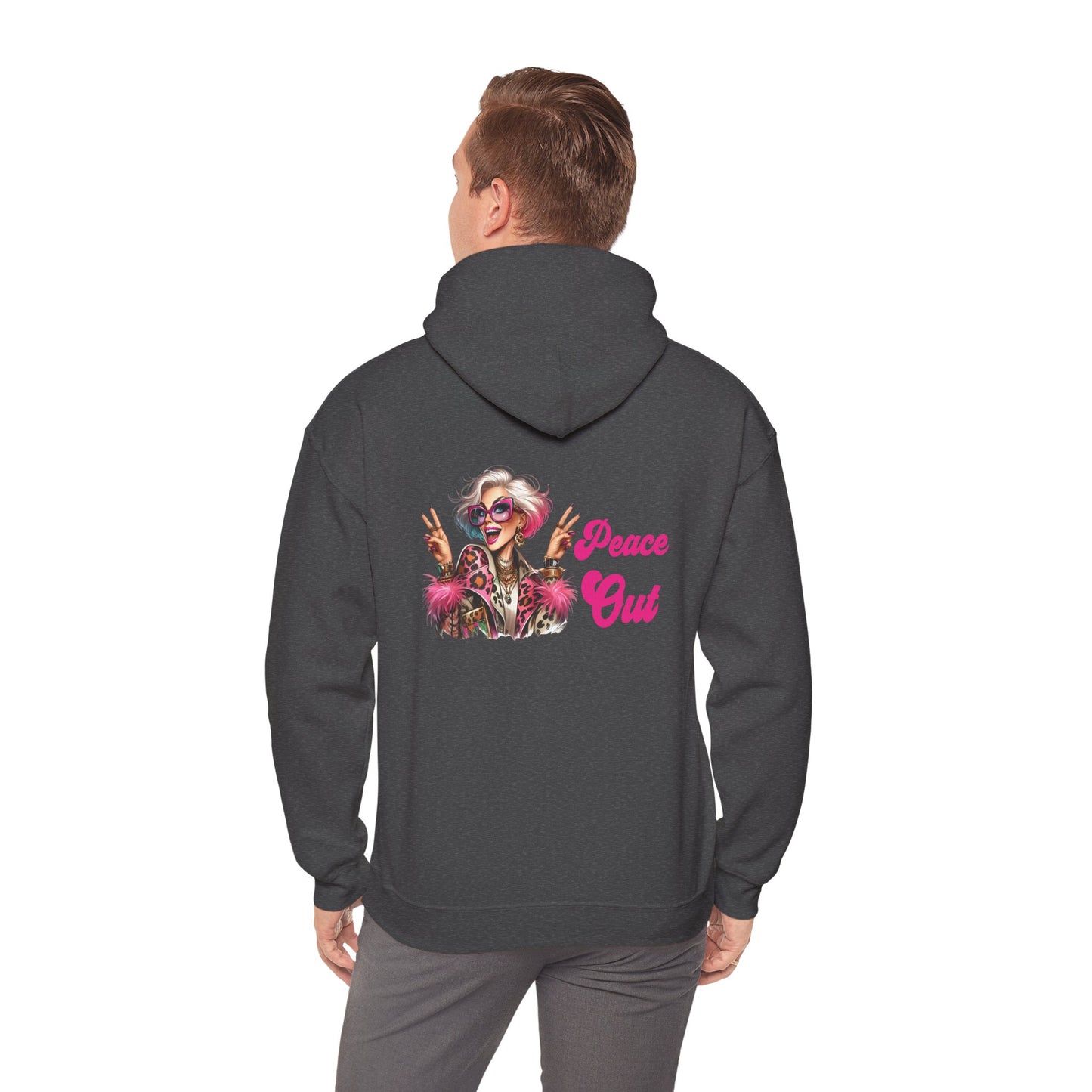 Peace Out – Glam Confidence Woman in Her Prime Hoodie