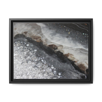 Grey Moonstone Framed Print - Opulence