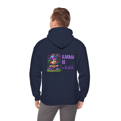 Karma Is a Biatch – Cute but Savage Yoga Girl Hoodie