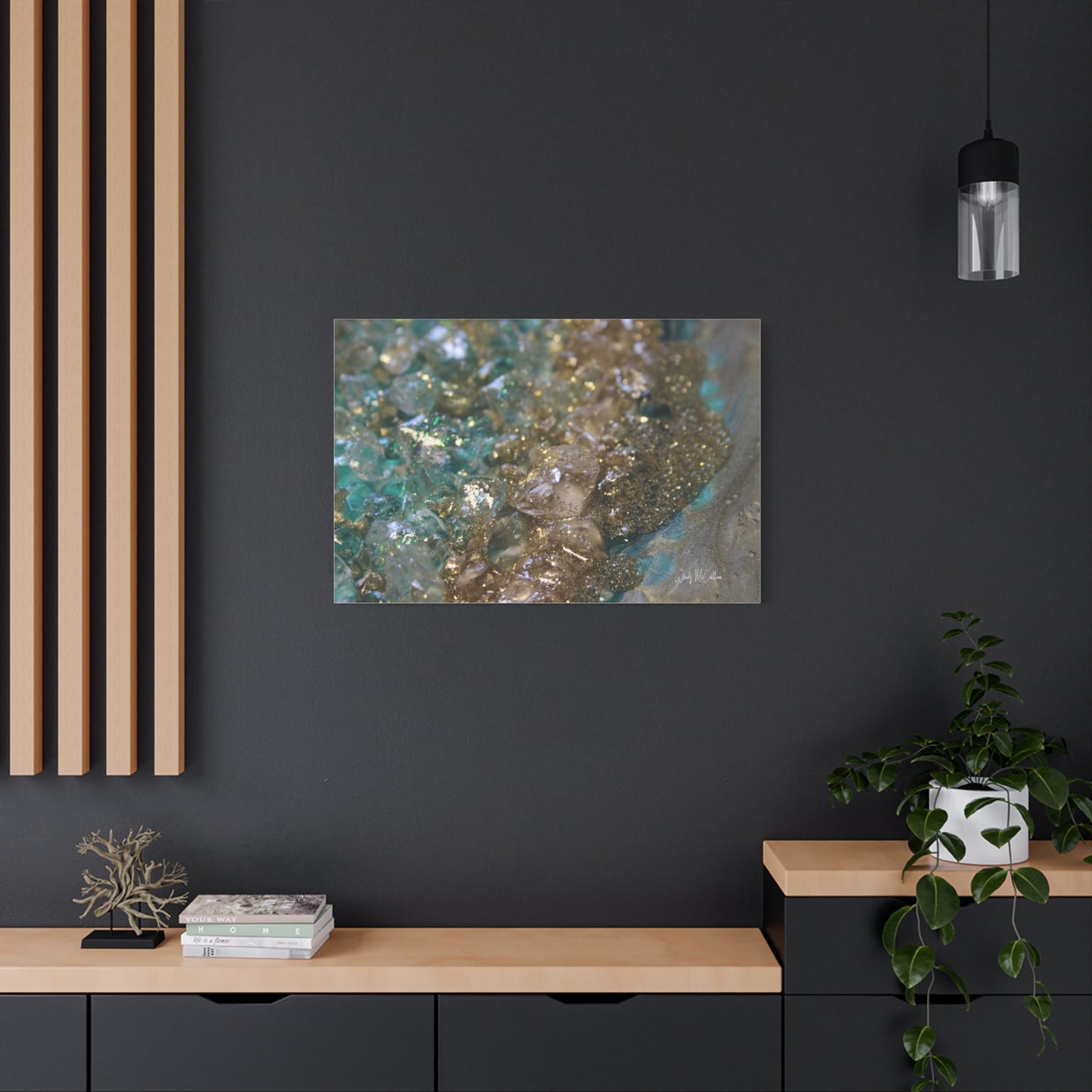 Dioptase Canvas Wall Art - Opulence