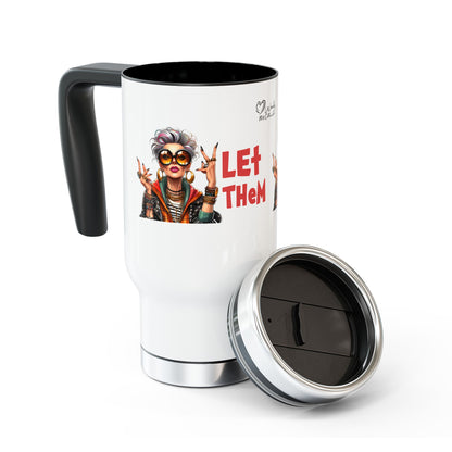 Travel Mug – “Let Them” Spiritual Empowerment Stainless Steel Mug (14oz)