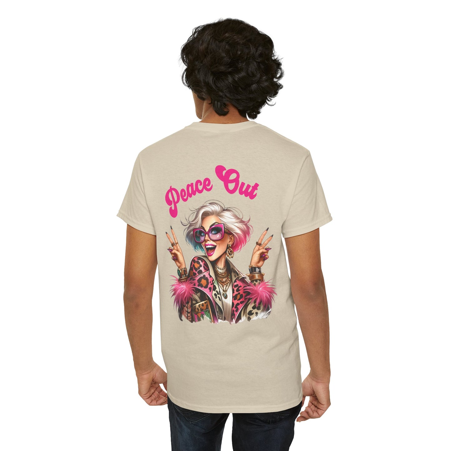 Peace Out – Glam Confidence Woman in Her Prime T-Shirt