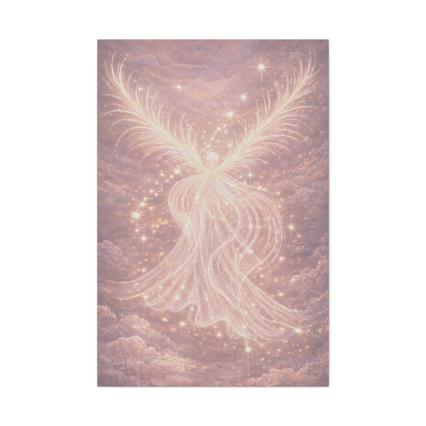 Archangel Chamuel Canvas – Love, Peace & Heart Healing