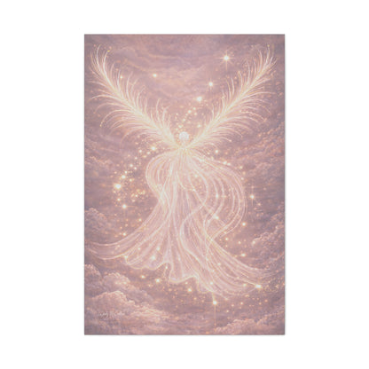 Archangel Chamuel Canvas – Love, Peace & Heart Healing
