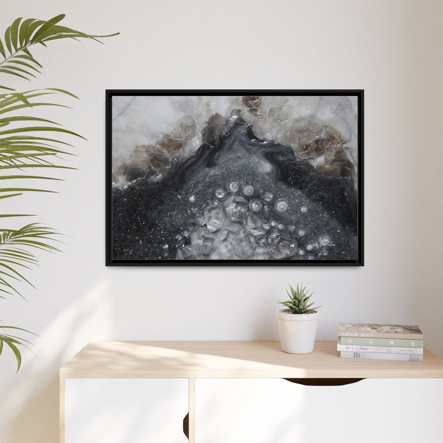 Grey Moonstone Framed Print - Elegance