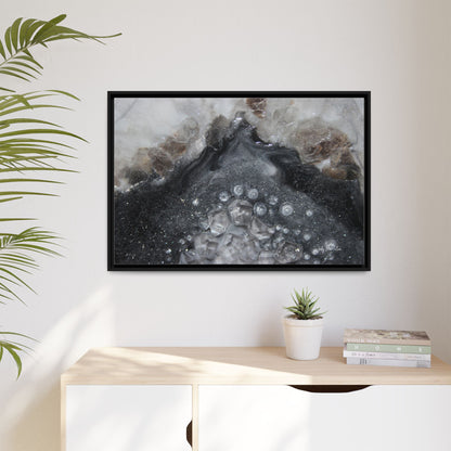 Grey Moonstone Framed Print - Elegance