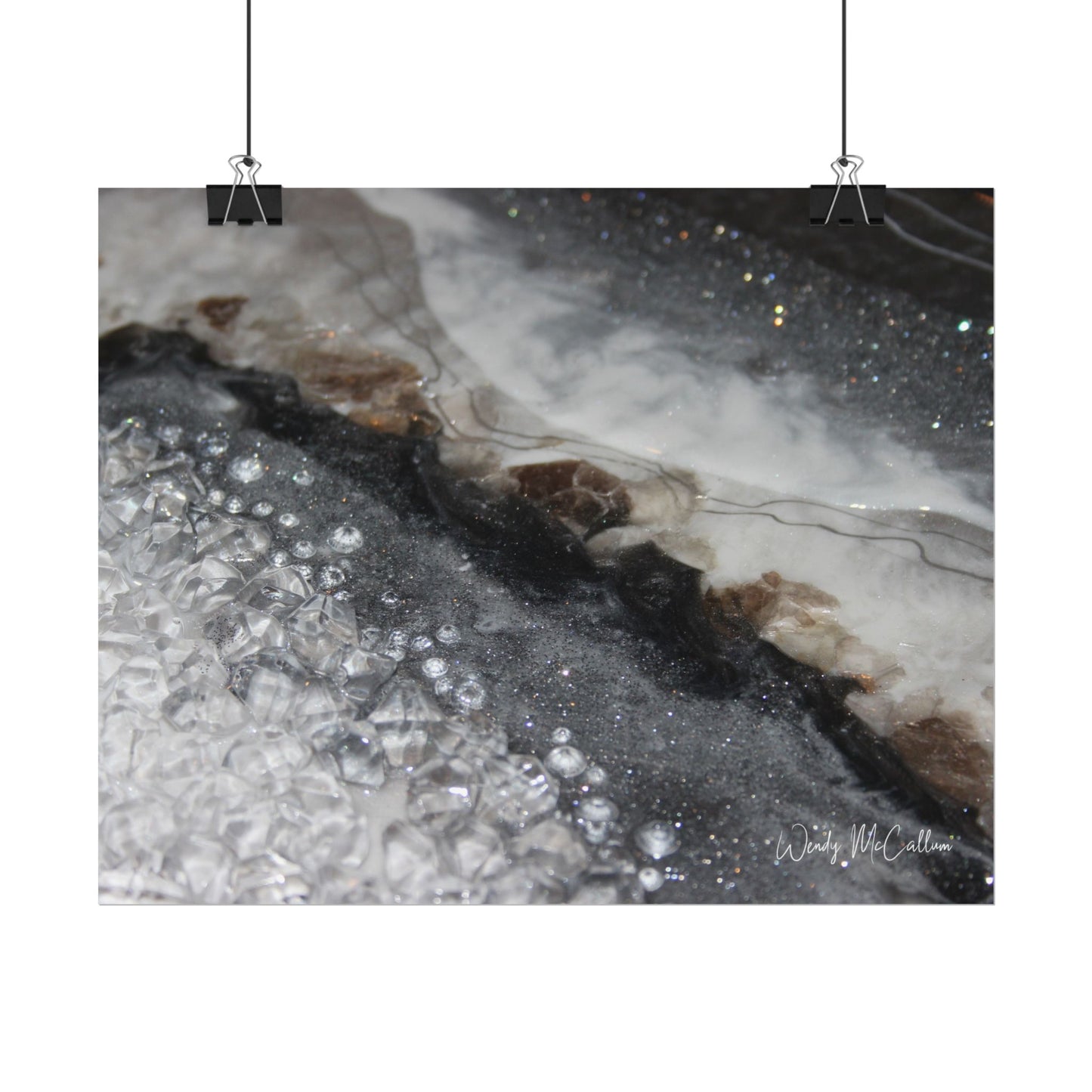 Grey Moonstone Fine Art Print - Opulence
