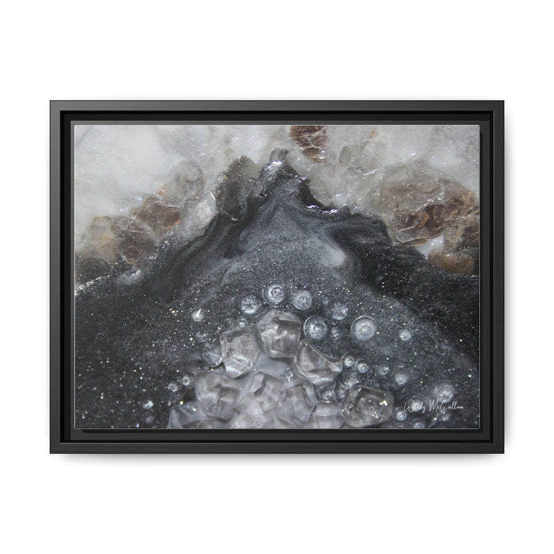 Grey Moonstone Framed Print - Elegance
