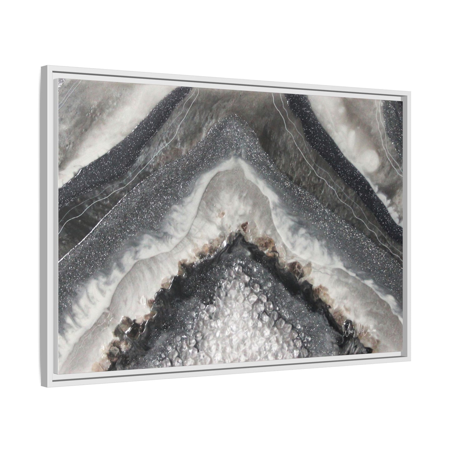 Grey Moonstone Framed Print - Splendour