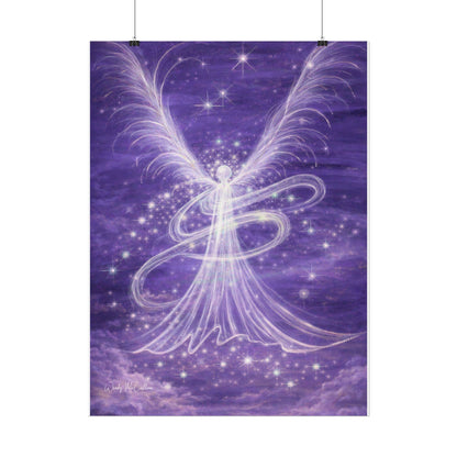 Archangel Zadkiel – Abstract Angel Fine Art Print Compassion, Forgiveness, Transformation