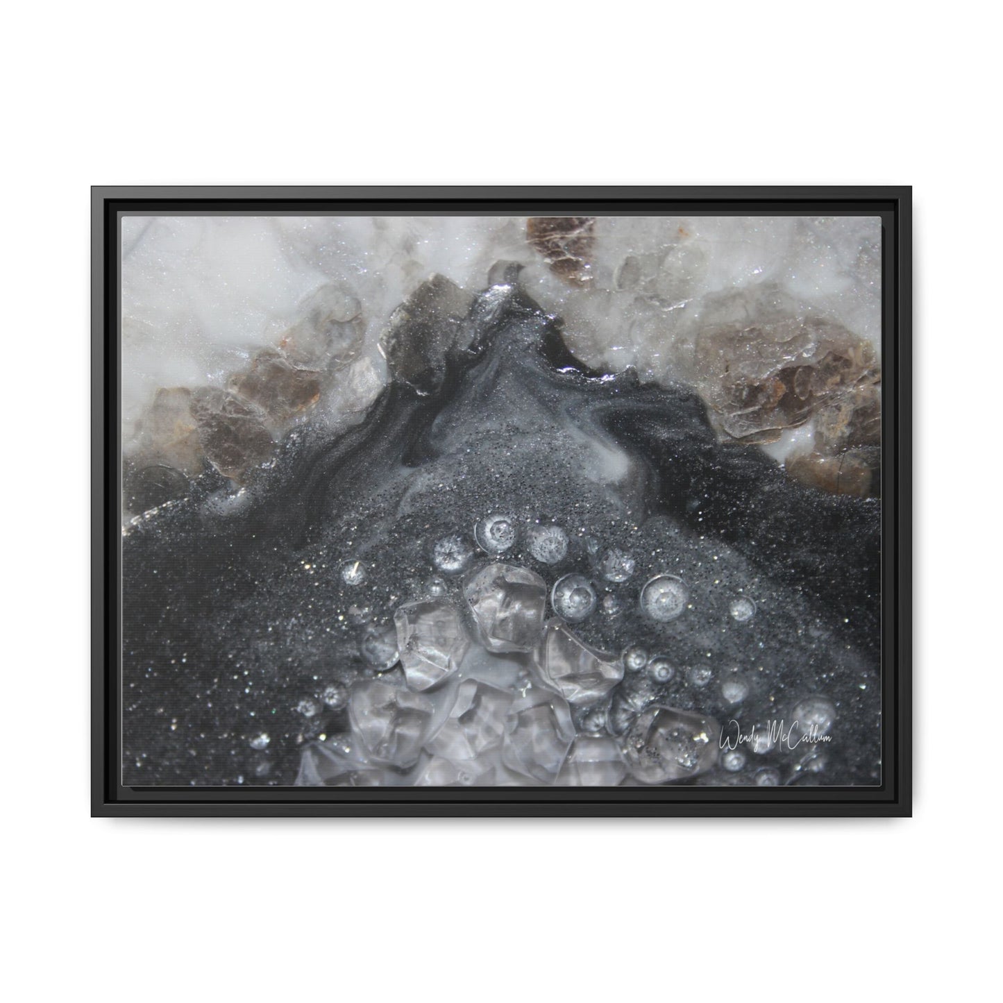 Grey Moonstone Framed Print - Elegance