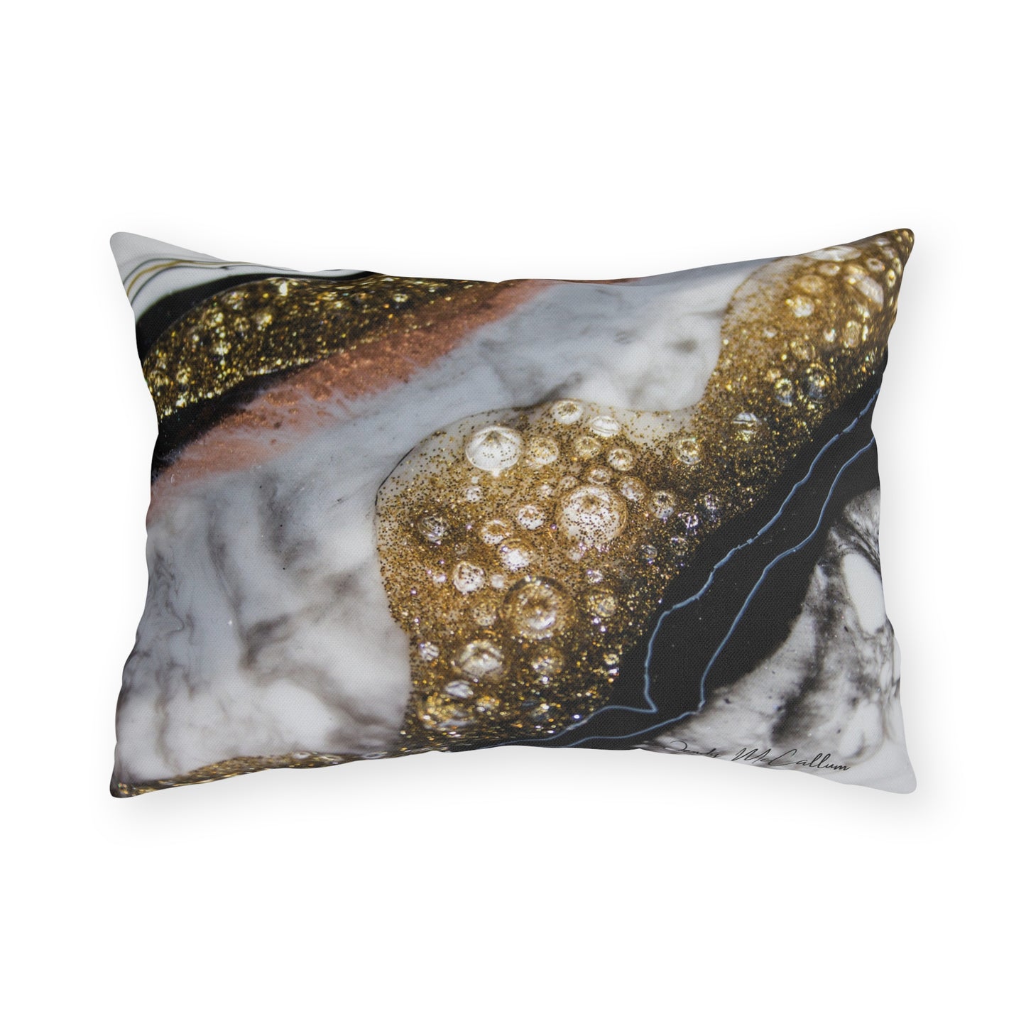 Alchemy Elegance Outdoor Pillow - Patio Cushion
