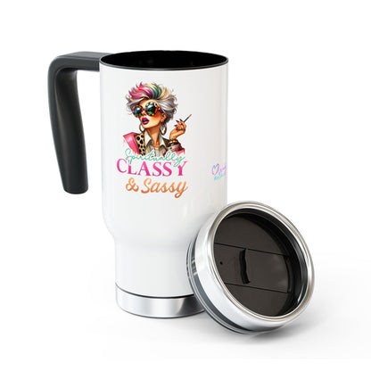 Spiritually Classy & Sassy – Stainless Steel Travel Mug (14oz)