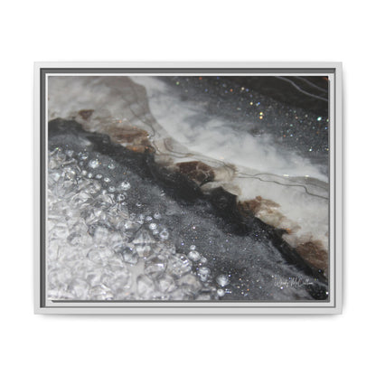 Grey Moonstone Framed Print - Opulence
