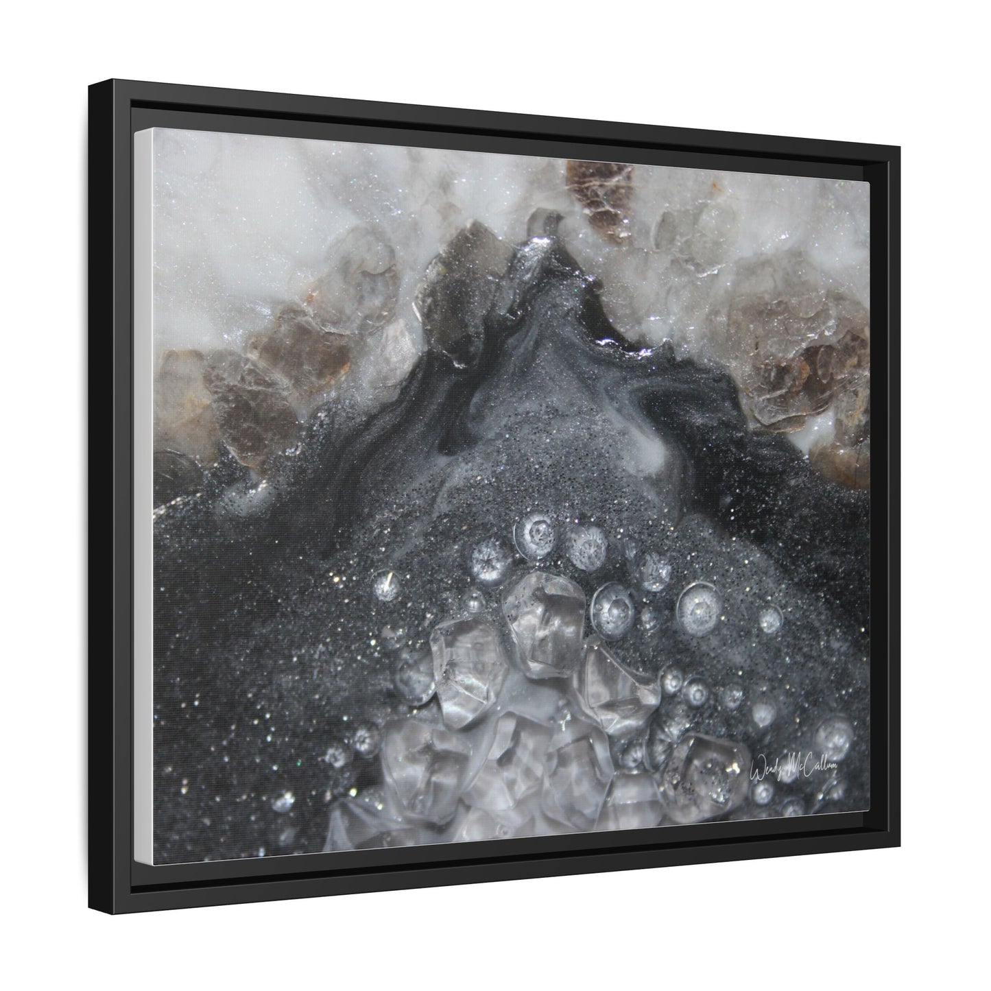 Grey Moonstone Framed Print - Elegance
