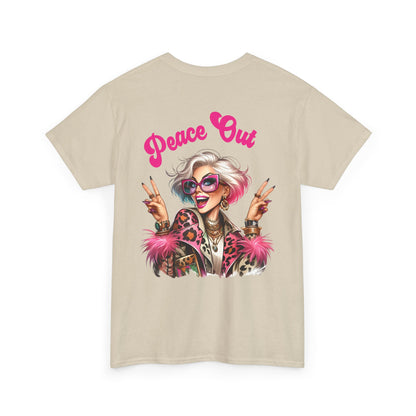 Peace Out – Glam Confidence Woman in Her Prime T-Shirt