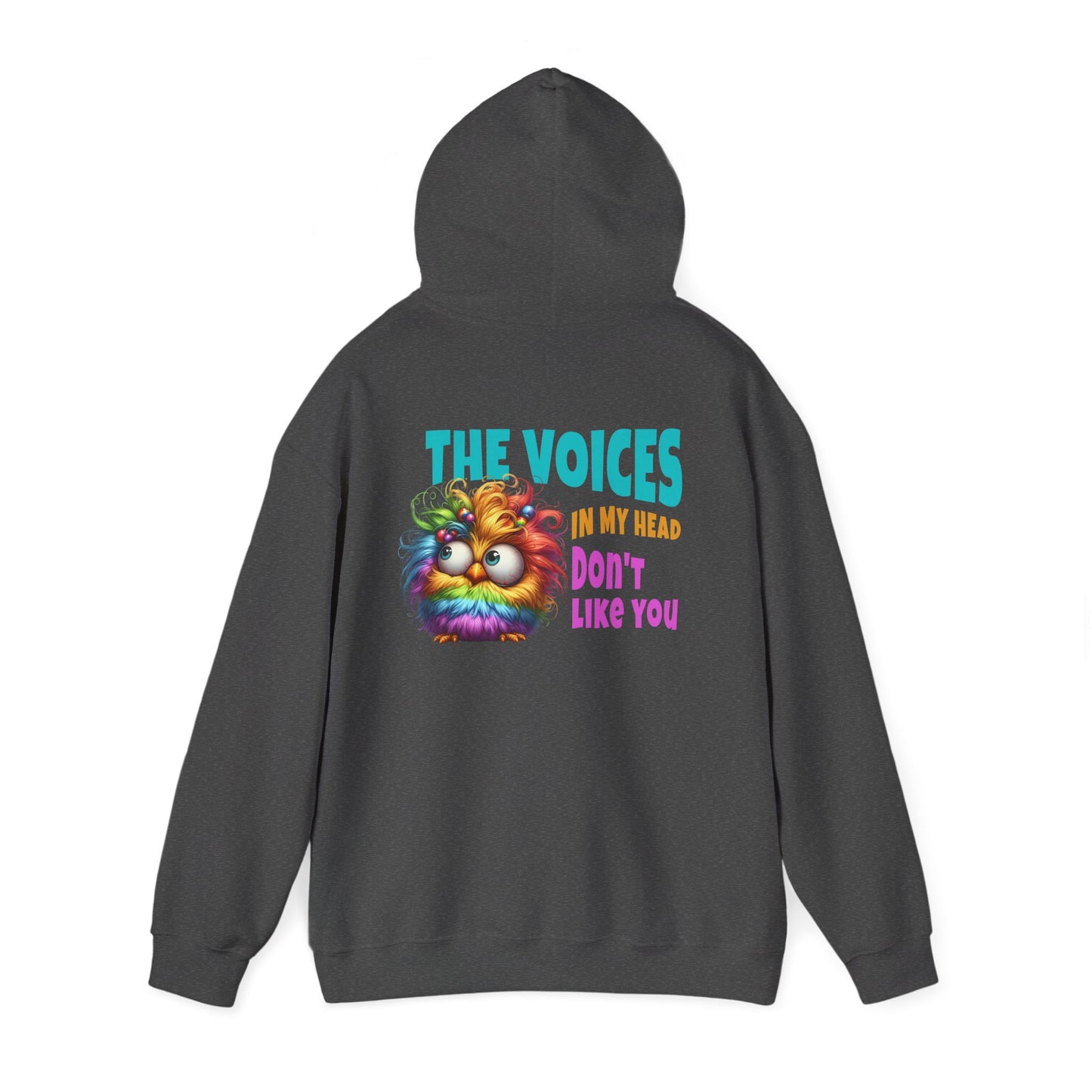 The Voices in My Head Don’t Like You – Funny Rainbow Chick Hoodie