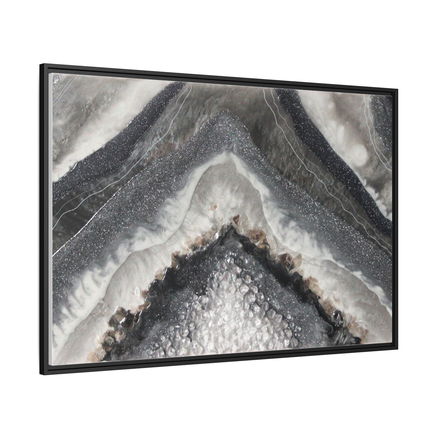 Grey Moonstone Framed Print - Splendour