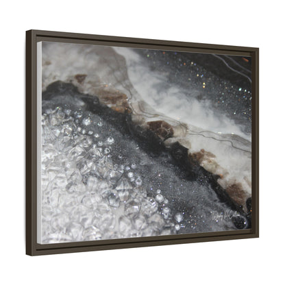 Grey Moonstone Framed Print - Opulence