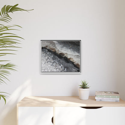 Grey Moonstone Framed Print - Opulence