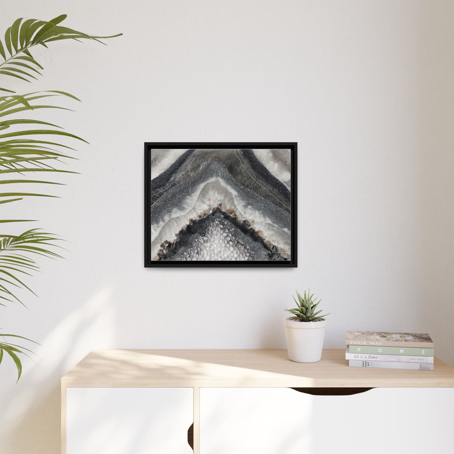 Grey Moonstone Framed Print - Splendour