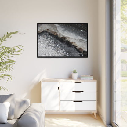 Grey Moonstone Framed Print - Opulence