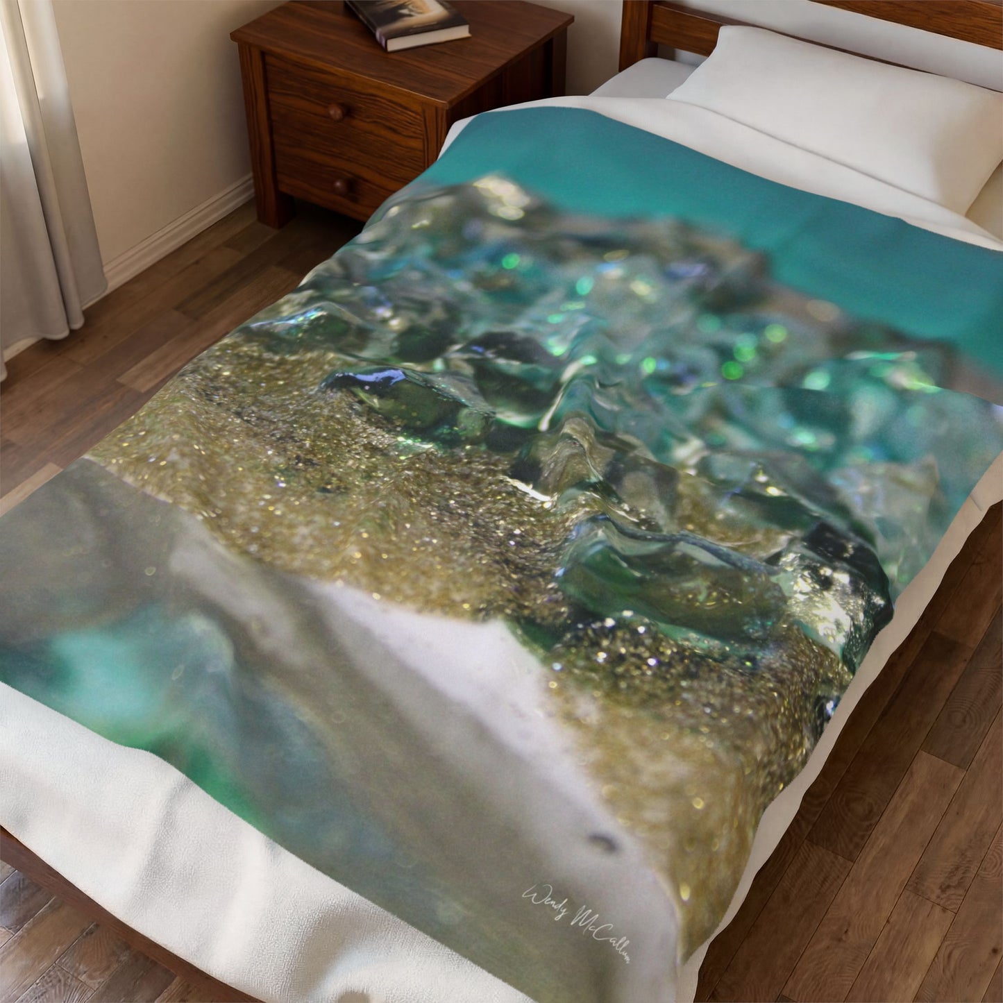 Dioptase Elegance - Velveteen Plush Blanket