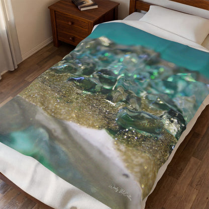 Dioptase Elegance - Velveteen Plush Blanket