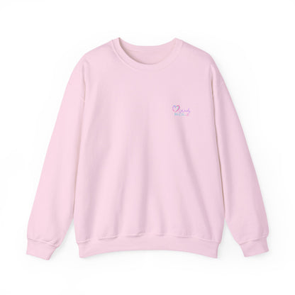 Crewneck Sweatshirt — "Inner Peace Begins with Not My F***ing Problem" Colorful Retro Design