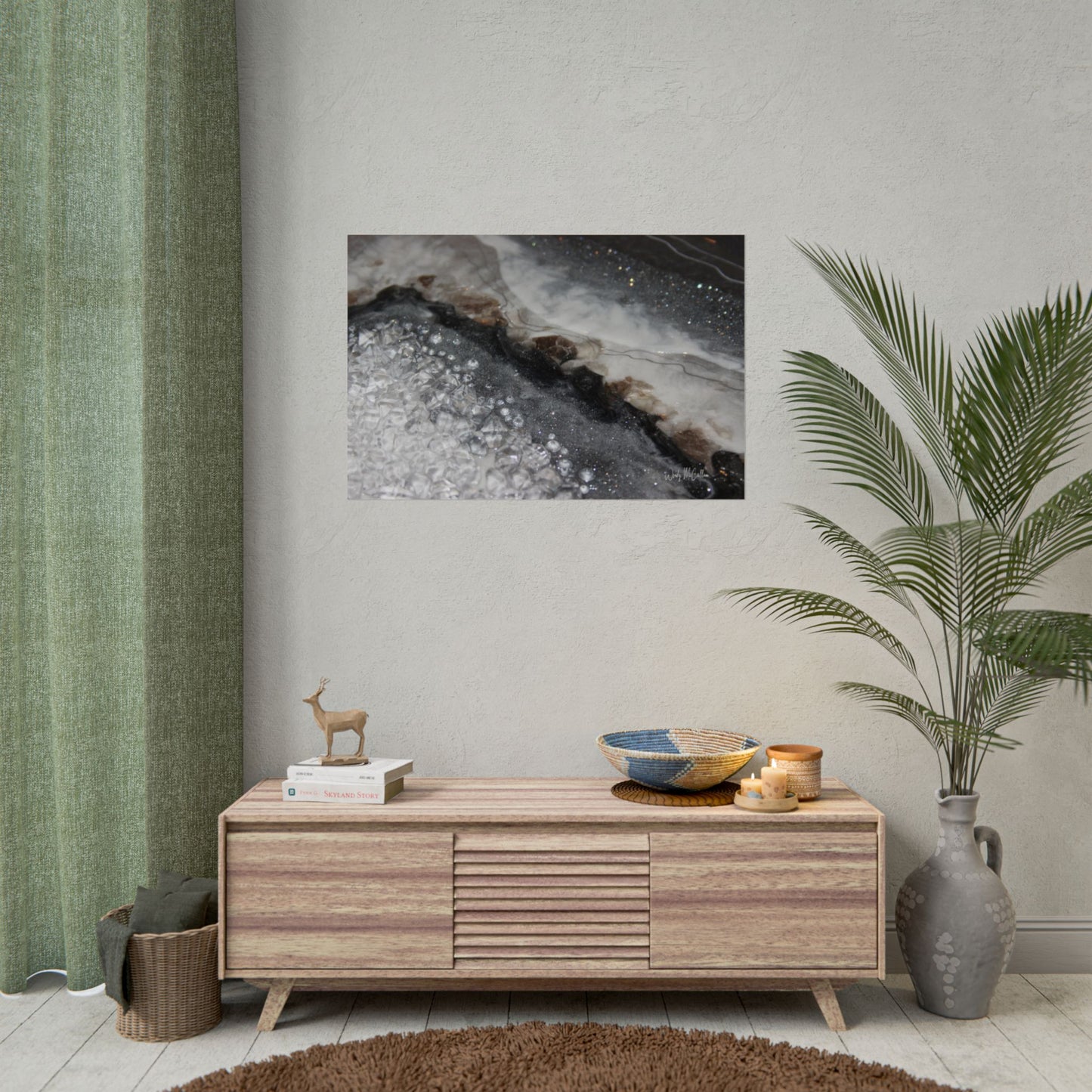 Grey Moonstone Fine Art Print - Opulence