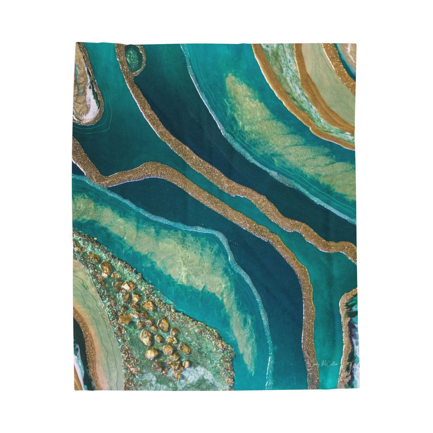 Dioptase Splendour - Velveteen Plush Blanket