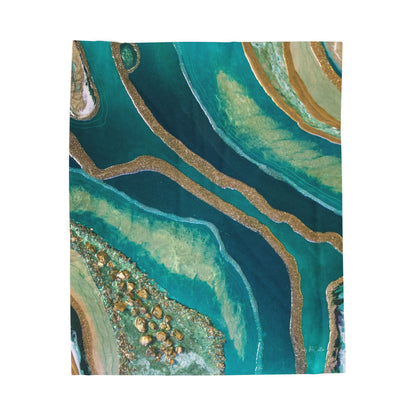 Dioptase Splendour - Velveteen Plush Blanket