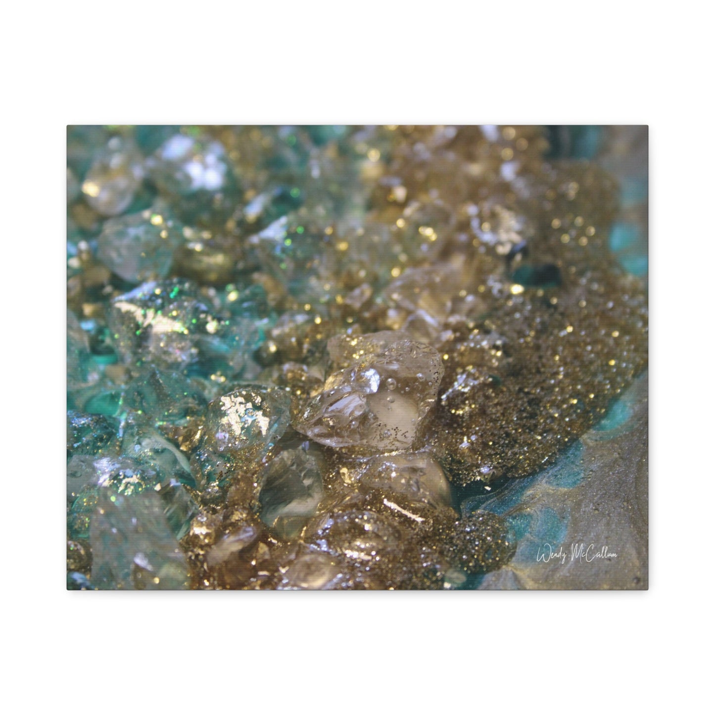 Dioptase Canvas Wall Art - Opulence