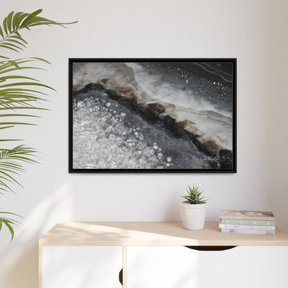 Grey Moonstone Framed Print - Opulence